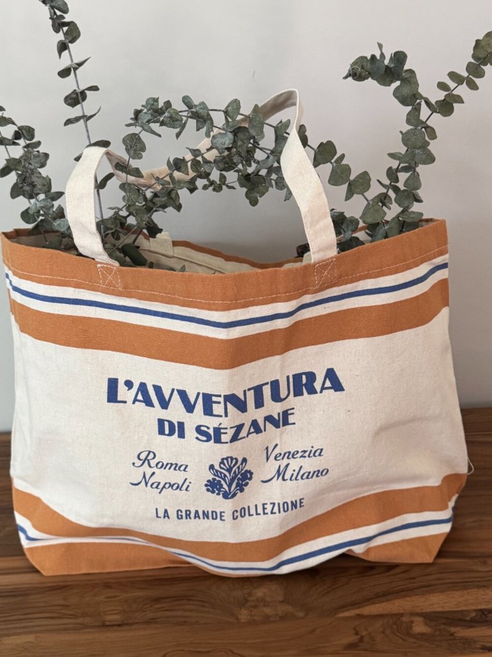 Italy We Have You Covered Sezane Cloth Tote Bag - NWOT